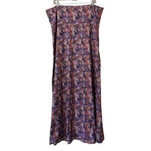 LuLaRoe Woman's Maxi Skirt Size 3XL Geometric Stretch Lightweight Modern Flowing
